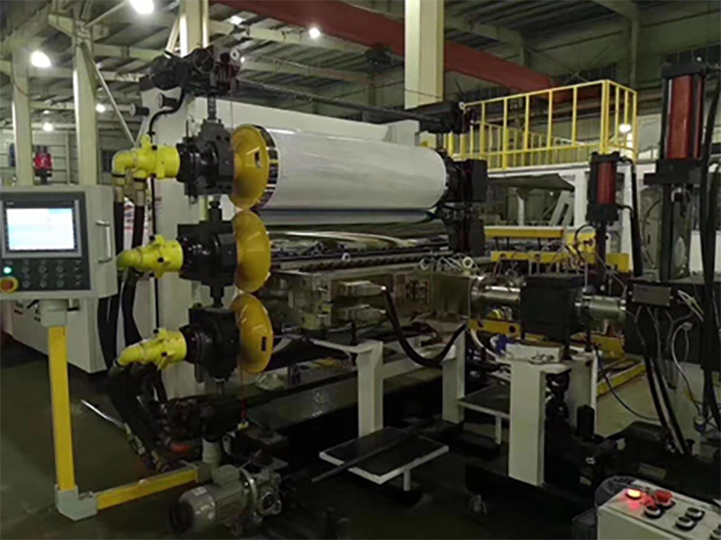 Three roller Calender and side winder with laminating equipemt