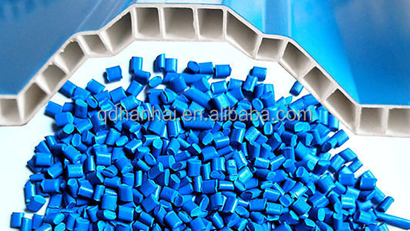 PVC Corrugated Roof Hollow Sheet Making Machine