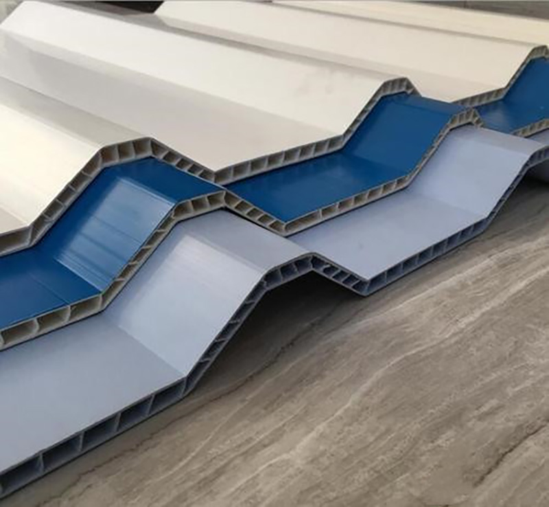 PVC Corrugated Roof Hollow Sheet Making Machine