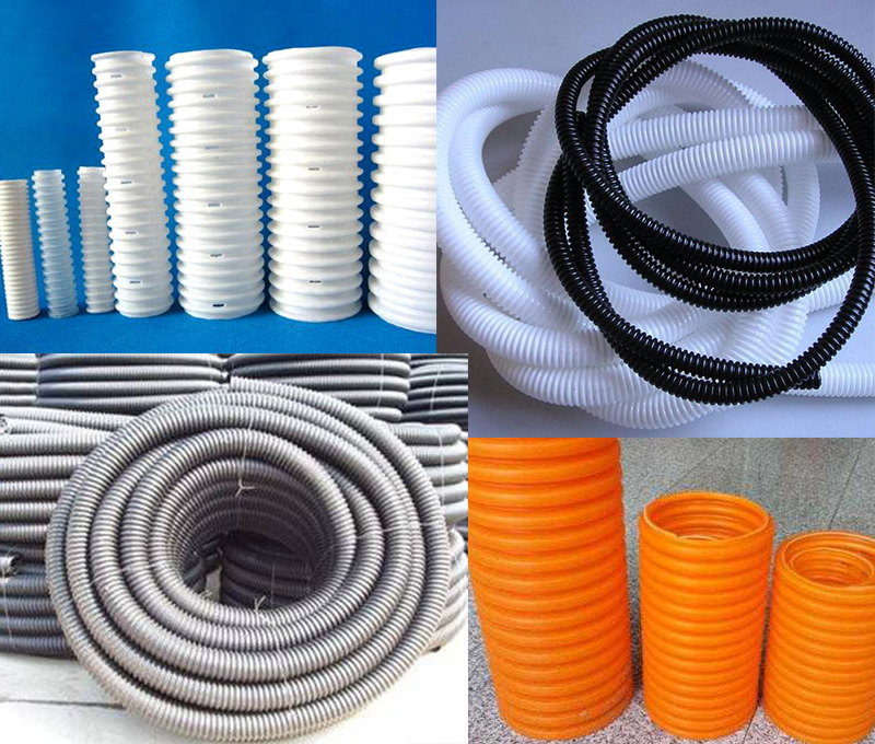 Corrugated pipe machine final product