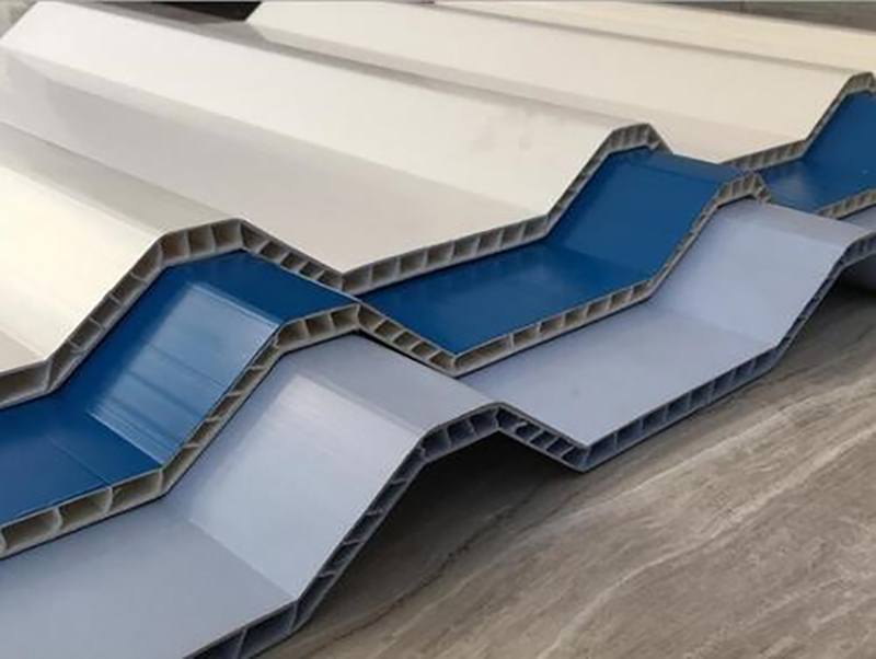 PVC Corrugated hollow sheet making machine Final Product