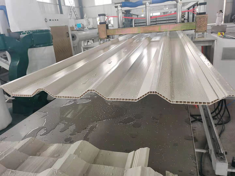PVC Corrugated hollow sheet making machine Final Product
