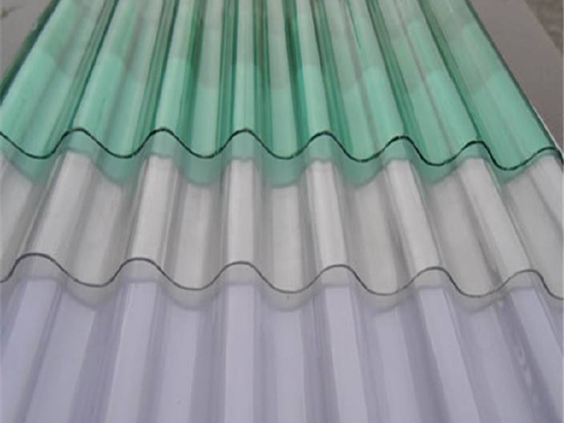 Plastic corrugated roofing sheets