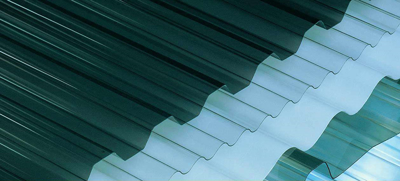 Plastic corrugated roofing sheets